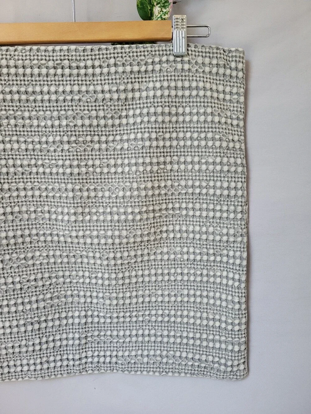 Pottery Barn Honeycomb Throw Pillow Cover Gray 18 x 18